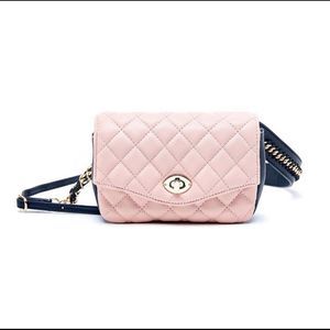 Like Dreams - Quilted Embroidery Embellished Belt Bag - excellent condition